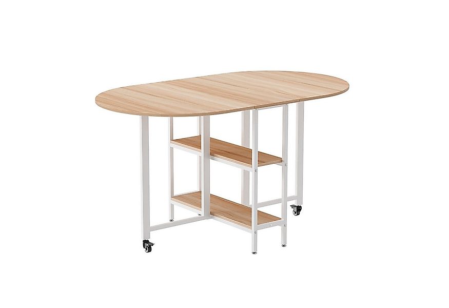 Mondeer Esstisch Klappbarer (1 Tisch), Gestell aus Metall, mit Zwei offene günstig online kaufen