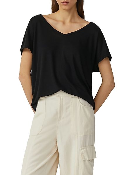 QS T-Shirt mit Leinenanteil günstig online kaufen