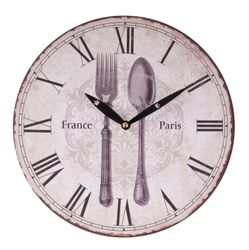 BURI Wanduhr Zeitlose Wanduhr Ø29cm Landhausstil günstig online kaufen