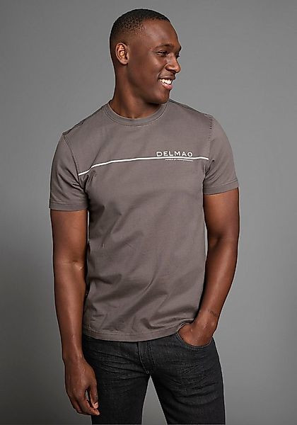 DELMAO T-Shirt Kurzarm, mit coolem Print, Rundhalsausschnitt, aus 100% Baum günstig online kaufen