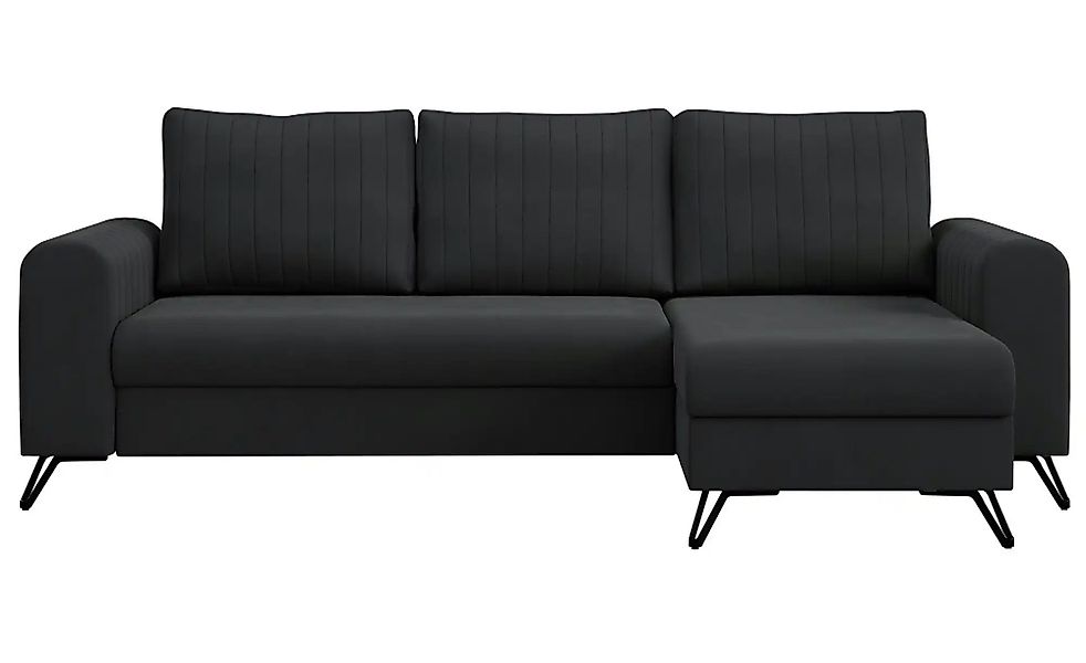 Ecksofa mit Schlaffunktion Axel ¦ grau ¦ Maße (cm): B: 242 H: 90 Polstermöb günstig online kaufen