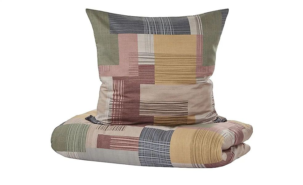 Como Green Satin Bettwäsche  Lined ¦ mehrfarbig ¦ Maße (cm): B: 135 Bettwar günstig online kaufen