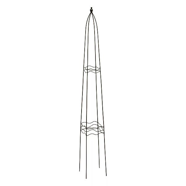 Rankhilfe Obelisk Eckig 140 cm x 19 cm x 19 cm Schwarz günstig online kaufen