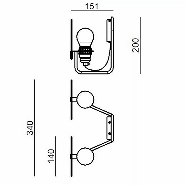 Stilnovo Bugia LED-Wandleuchte zweiflammig grün günstig online kaufen