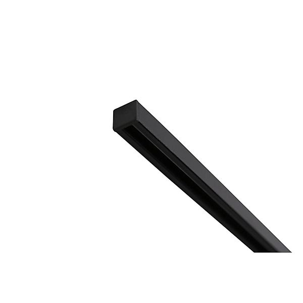 Deco-Raum Gardinenschiene nach Maß 1-Lauf Square Schwarz 250cm günstig online kaufen