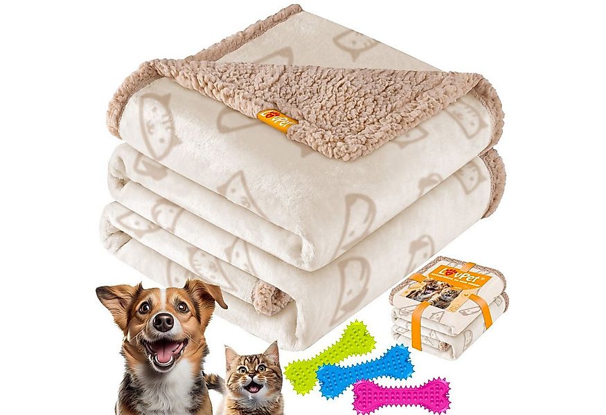 Lovpet Tierdecke, wasserdichte Hundedecke, Sherpa Fleece Haustier Decke günstig online kaufen