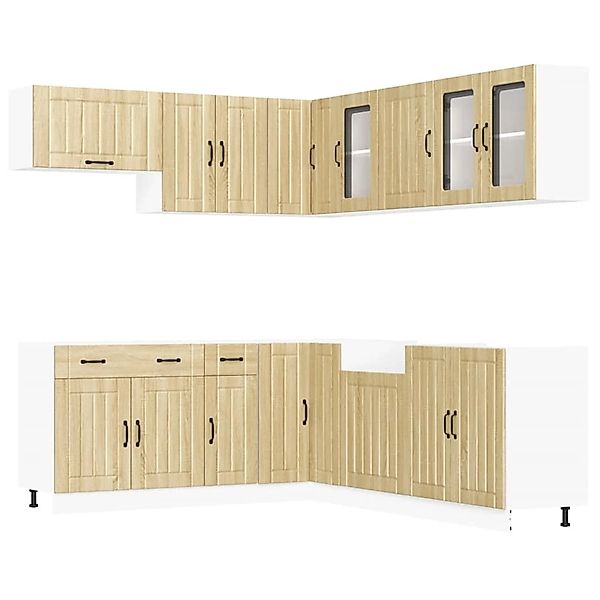vidaXL 11-Tlg Küchenschrank-Set Lucca Sonoma-Eiche Holzwerkstoff 3314924 günstig online kaufen