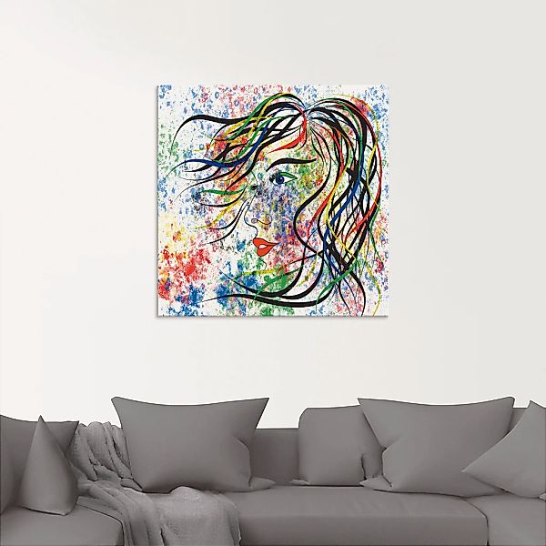 Artland Glasbild »Modern Porträt«, Frau, (1 St.), in verschiedenen Größen günstig online kaufen