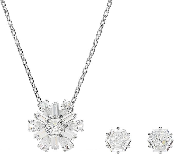 Swarovski Ohrring und Ketten Set Idyllia E Florere Schneeflocke (Set, 3-tlg günstig online kaufen