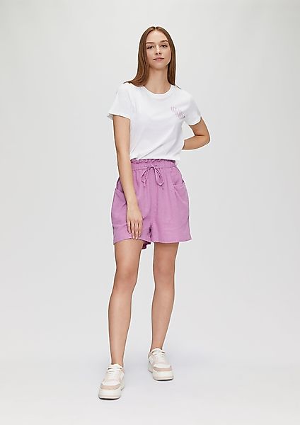 QS Shorts Hose aus Leinenmix mit günstig online kaufen