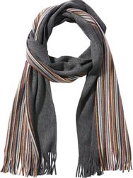 Jan Vanderstorm Strickschal MIELO, halb gestreift, günstig online kaufen