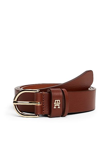 Tommy Hilfiger Ledergürtel ESSENTIAL EFFORTLESS 2.5 cm breit GOLD Logoemble günstig online kaufen