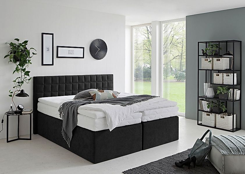 Westfalia Schlafkomfort Boxspringbett Dublin, wahlweise mit Topper in versc günstig online kaufen