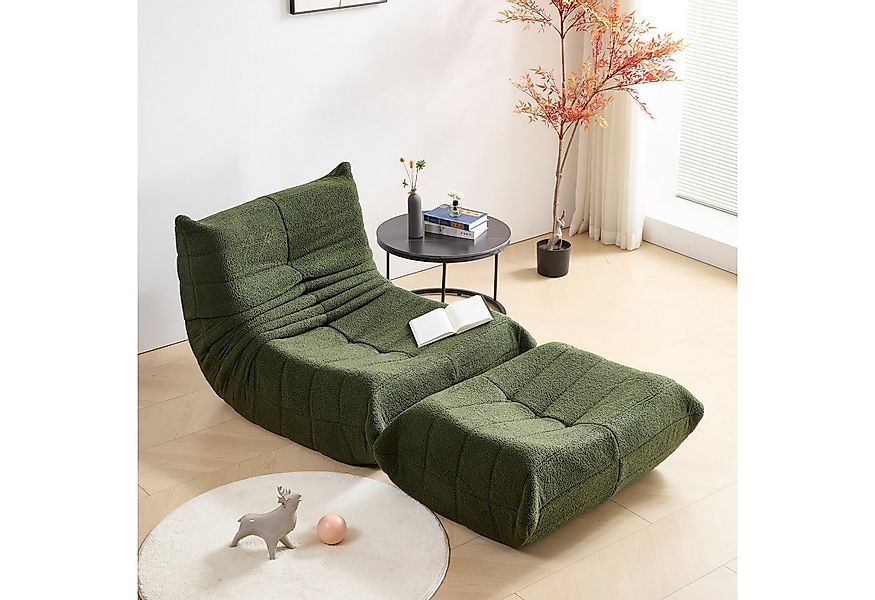 MODFU Sitzsack Sofa,Einzelsofa,Wohnzimmer Sofa (Teddyfleece+Schaumstoff mit günstig online kaufen