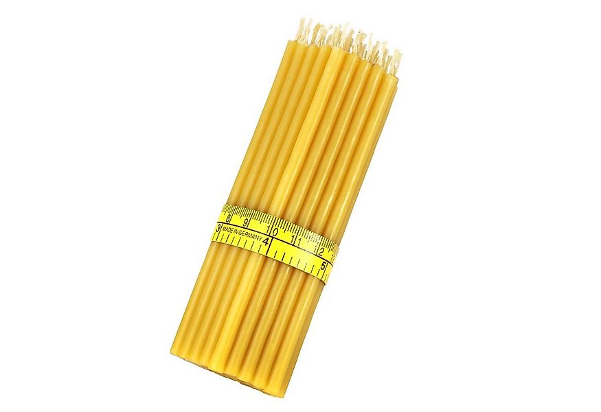 NKlaus Bienenwachskerze 50x Qualität Bienenwachs Dünne Ritual Kerzen Höhe ( günstig online kaufen