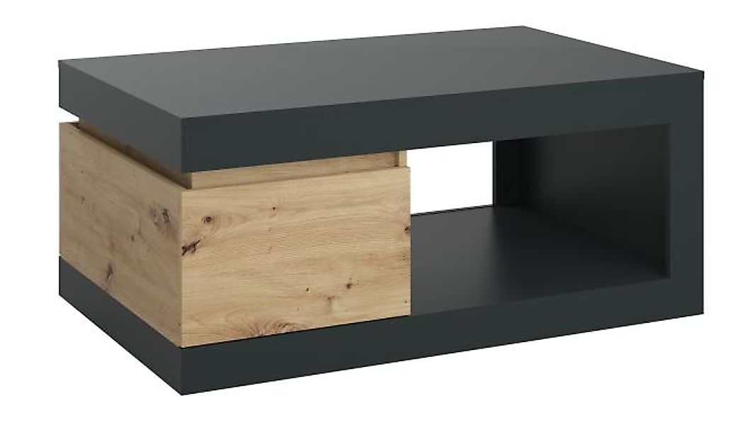 LUCI LCCT01 Couchtisch 1Schublade Artisan Eiche/Kosmos grau von Wojcik günstig online kaufen