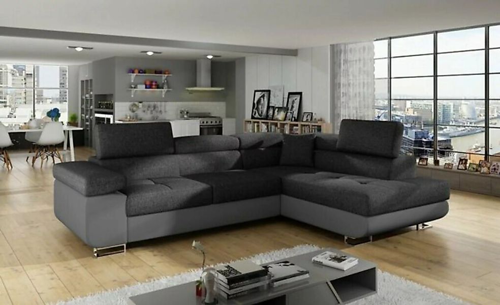 JVmoebel Ecksofa Eck Stoff Ecksofa L-Form Sofa Couch Design Couch, Made in günstig online kaufen