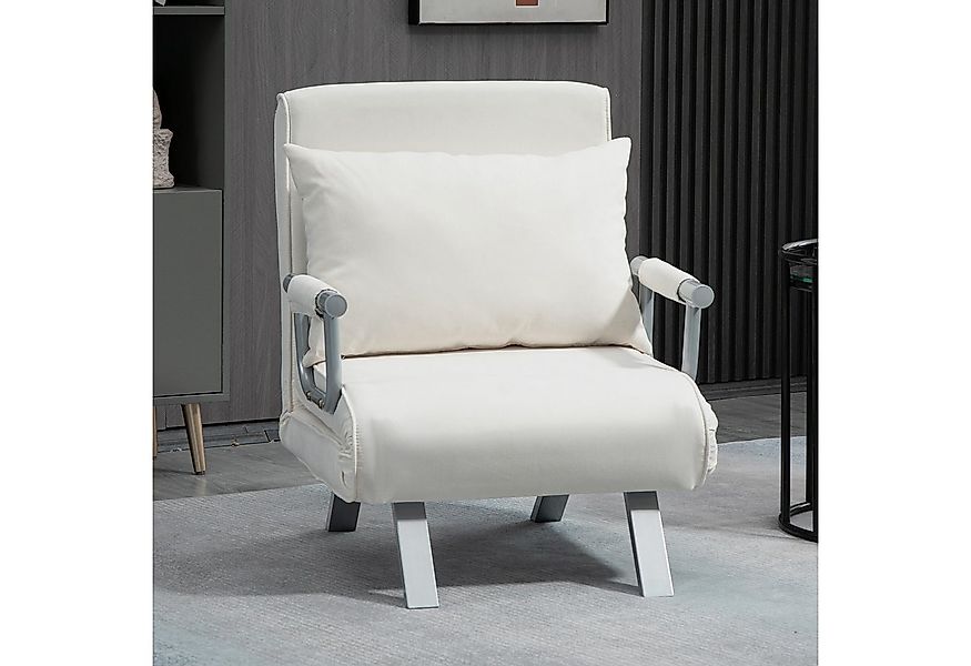 HOMCOM Sessel Schlafsofa mit Armlehne 3-in-1 Schlafsessel (Klappbett, 1-St. günstig online kaufen