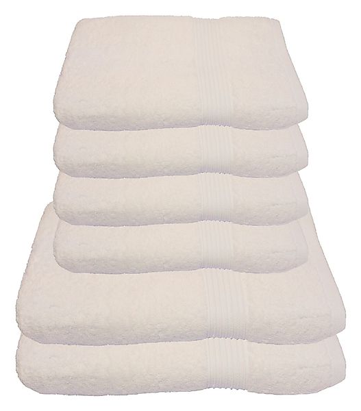 Julie Julsen Handtücher 6-Handtücher-Naturweiß, Baumwolle (6-St) günstig online kaufen