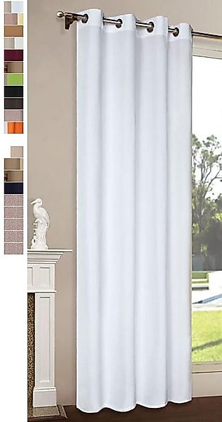 Gardinenbox Gardine, Ösen, blickdicht, Schal Matt günstig online kaufen