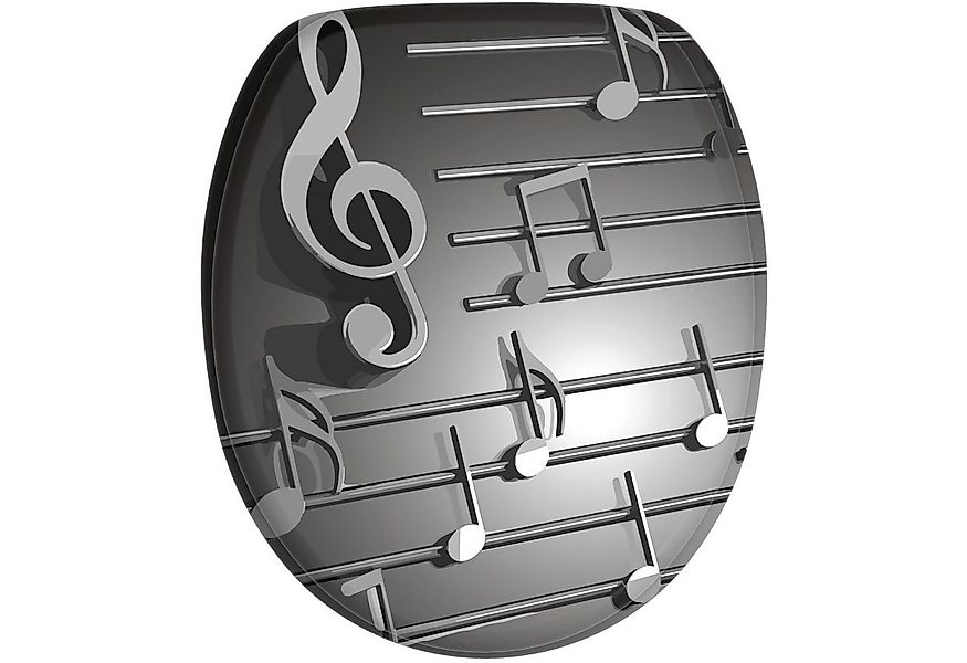 Sanilo WC-Sitz Musical Notes, mit Absenkautomatik, hochwertig & modern, uni günstig online kaufen