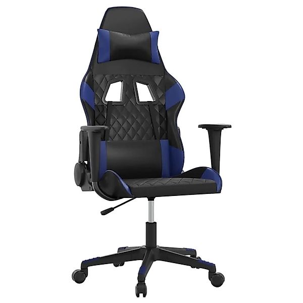 vidaXL Gaming-Stuhl Schwarz und Blau Kunstleder 3143753 günstig online kaufen