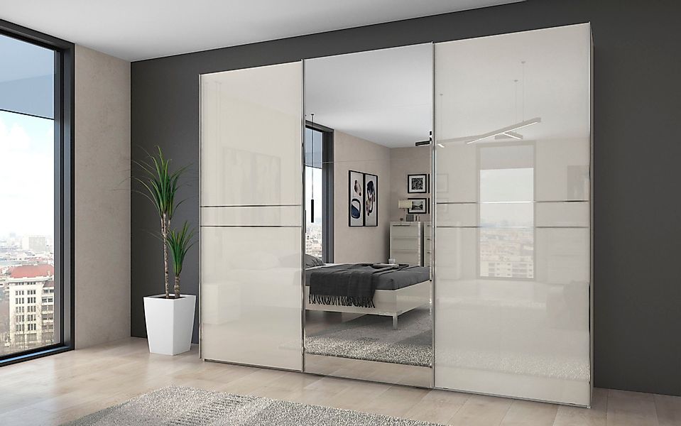 Places of Style Schwebetürenschrank "Piano, mit Einlegeböden, Kleiderstange günstig online kaufen
