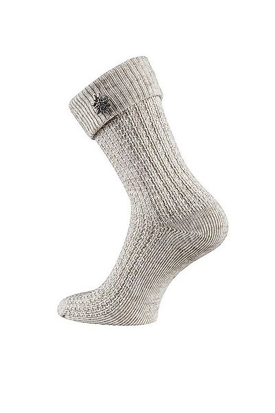 TippTexx 24 Trachtensocken 2 Paar Trachtensocken mit abnehmbaren Edelweiß P günstig online kaufen