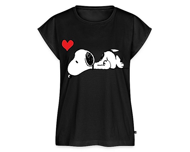 Spreadshirt T-Shirt Peanuts Snoopy Liebe Herz Love Frauen Casual T-Shirt (1 günstig online kaufen