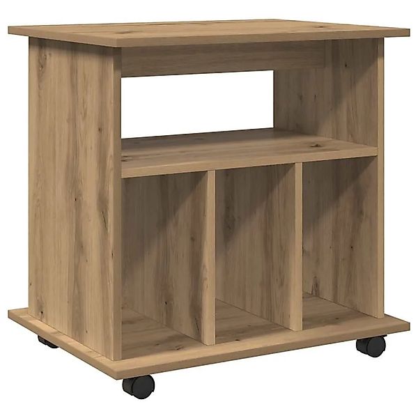 vidaXL Rollcontainer Artisan-Eiche 60x45x60 cm Holzwerkstoff 856663 günstig online kaufen