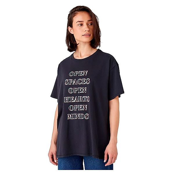 Wrangler Oversized Kurzärmeliges T-shirt M Black Worn günstig online kaufen