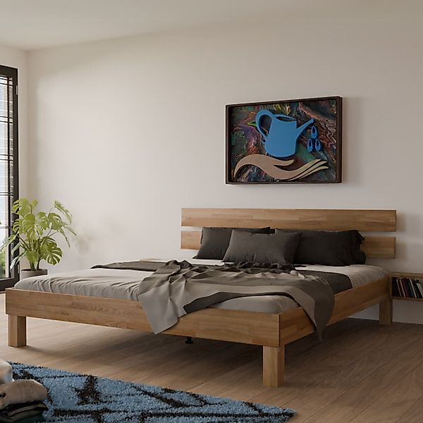 MeinMassivholz Massivholzbett PALMA Wildeiche (Erhältlich in günstig online kaufen