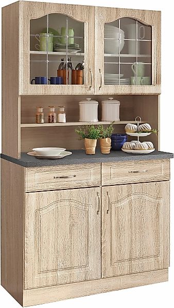 wiho Küchen Küchenbuffet "Linz", 100 cm breit, in Landhaus-Optik günstig online kaufen