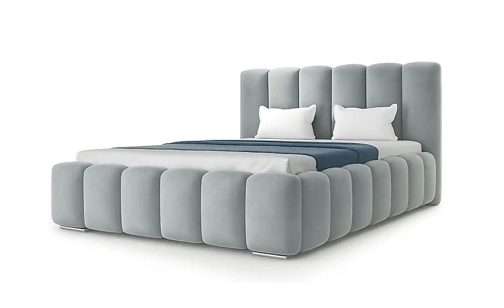 Polsterbett  Baron ¦ silber ¦ Maße (cm): B: 200 H: 112 Betten > Polsterbett günstig online kaufen