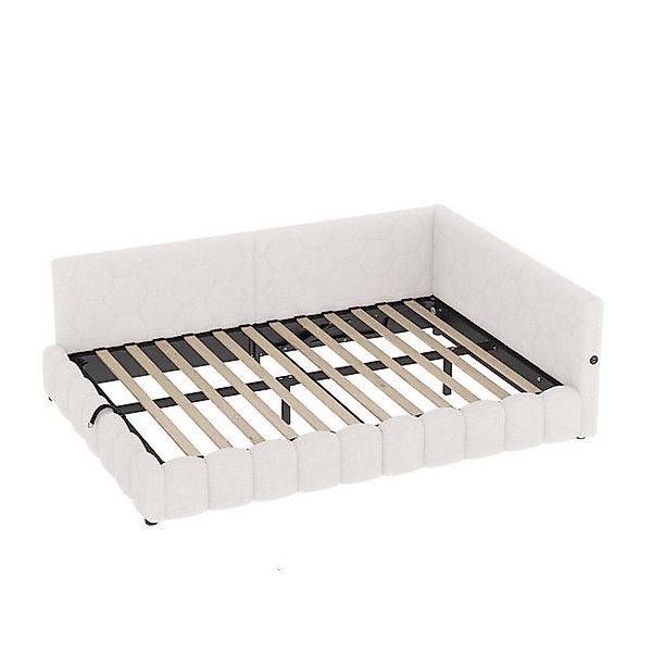 OKWISH Schlafsofa Tagesbett Polsterbett, 140x200 mit LED, USB & hydraulisch günstig online kaufen