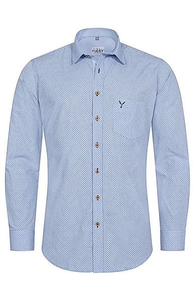 Nübler Trachtenhemd Trachtenhemd langarm Pelle in Blau von Nübler günstig online kaufen