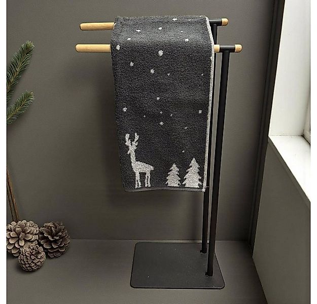 Cawö Handtücher WINTER EDITION Rudi im Schnee 6271, Baumwolle günstig online kaufen