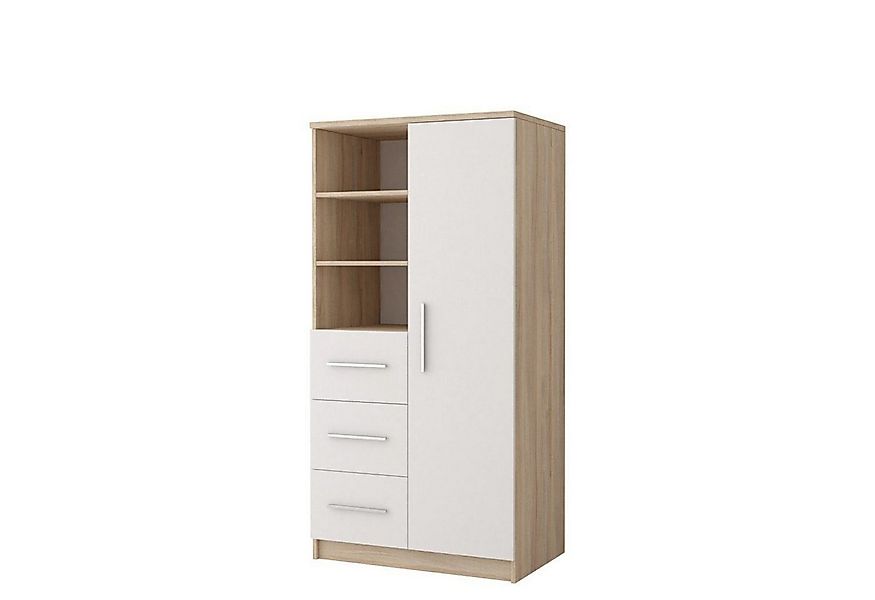 MOEBLO Kleiderschrank Marsala 3SD 05 (mit Schubladen Regal, Vitrine Kleider günstig online kaufen