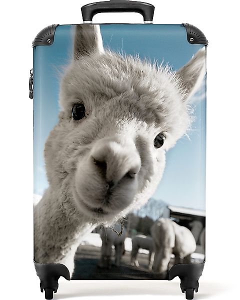 NoBoringSuitcases.com© Hartschalen-Trolley Alpaka - Weiß - günstig online kaufen