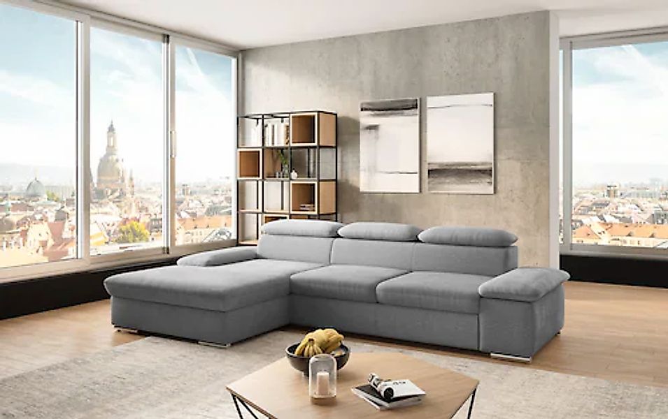 sit&more Ecksofa »Valantine L-Form, B: 286 cm« mit Arm- & Kopfteilverstellu günstig online kaufen