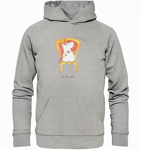 Mr. & Mrs. Panda Hoodie Größe XXL Einhorn König - Heather Grey - Geschenk, günstig online kaufen