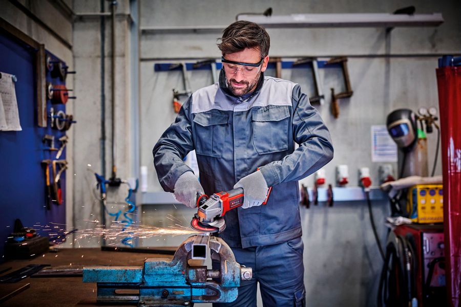 Einhell Akku-Winkelschleifer »Power X-Change TE-AG 18/115 Q Li Solo« ohne A günstig online kaufen