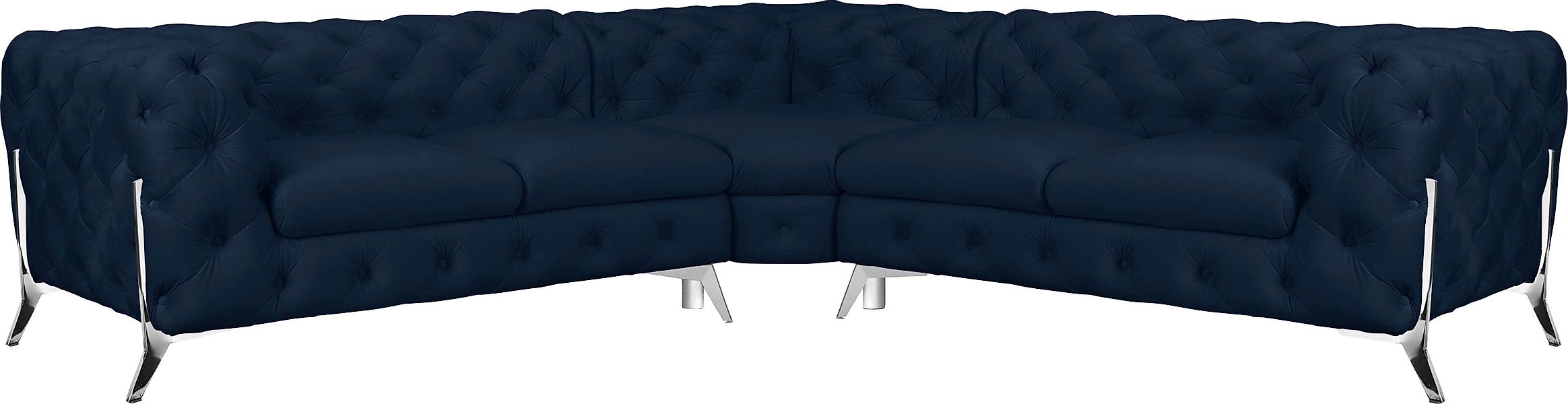 Home affaire Chesterfield-Sofa »Amaury L-Form« Chesterfield-Optik, Breite/T günstig online kaufen