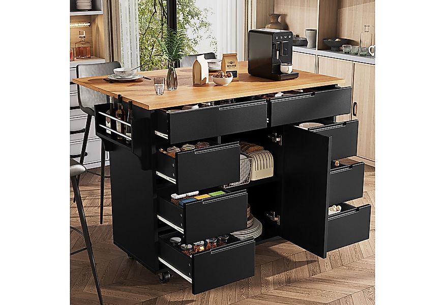 MODFU Küchenwagen Multifunktionale Kücheninsel,Küchewagen, (mit Ausziehbare günstig online kaufen