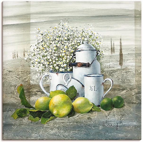 Artland Wandbild »Stillleben mit Milchkanne« Arrangements 1 Stk. tlg. als L günstig online kaufen