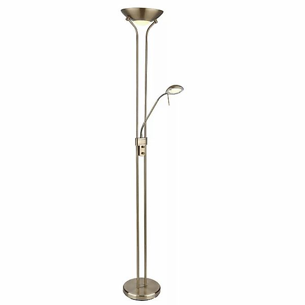 GLOBO LED-Deckenfluter altmessing Metall H/D: ca. 180x25,5 cm günstig online kaufen