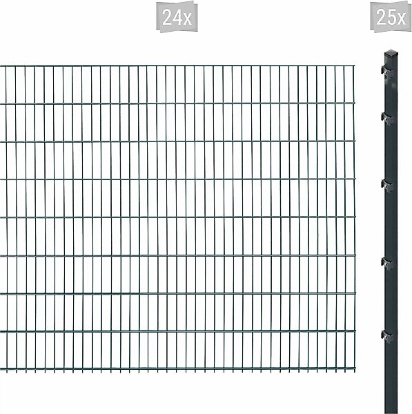 Arvotec Doppelstabmattenzaun "ESSENTIAL 163 zum Einbetonieren", Zaunhöhe 16 günstig online kaufen