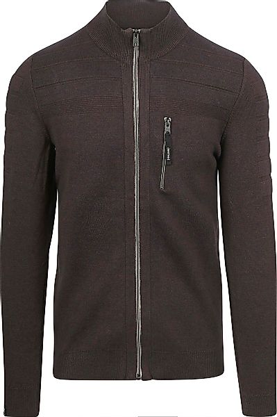 Vanguard Strickjacke Bonded Mouline Braun - Größe L günstig online kaufen