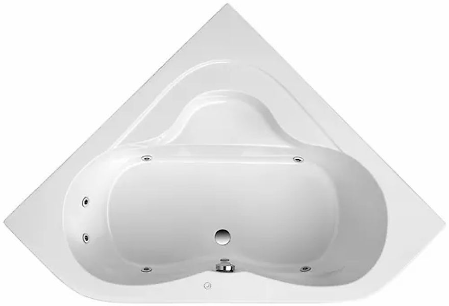 OTTOFOND Whirlpool-Badewanne »Lucia« Höhe 40,5 cm Sitzmulde Typ 1, chrom günstig online kaufen