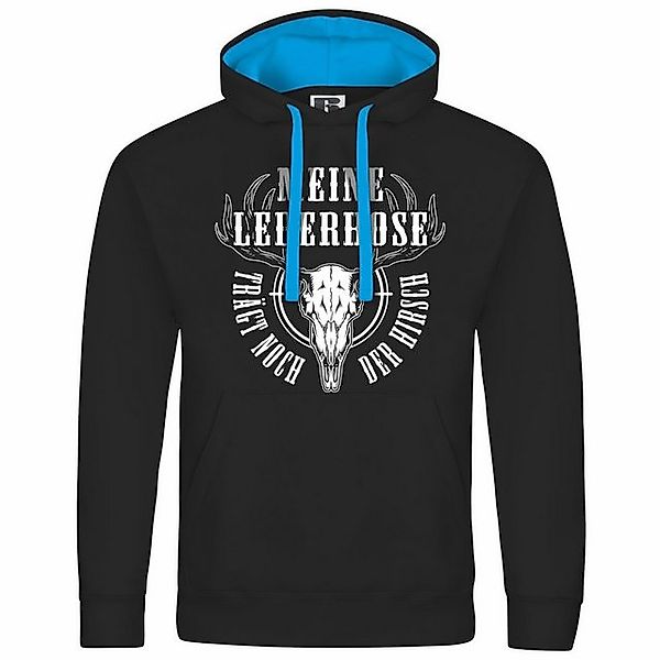 deinshirt Kapuzenpullover Herren Kapuzenpullover Meine Lederhose trägt noch günstig online kaufen